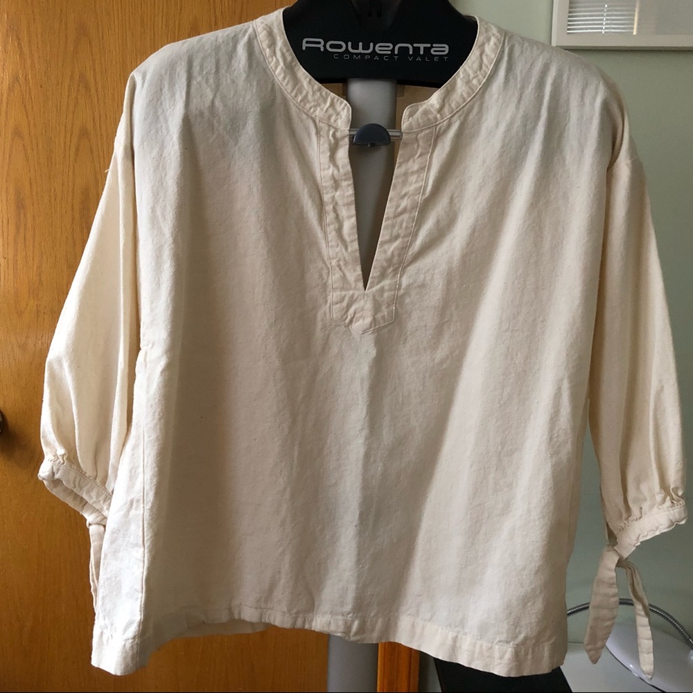 The Great. Tie Sleeve Tunic NWOT